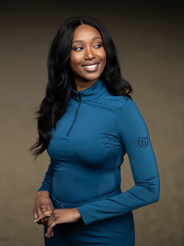 Equestrian Stockholm Vision Base Layer Blue Meadow