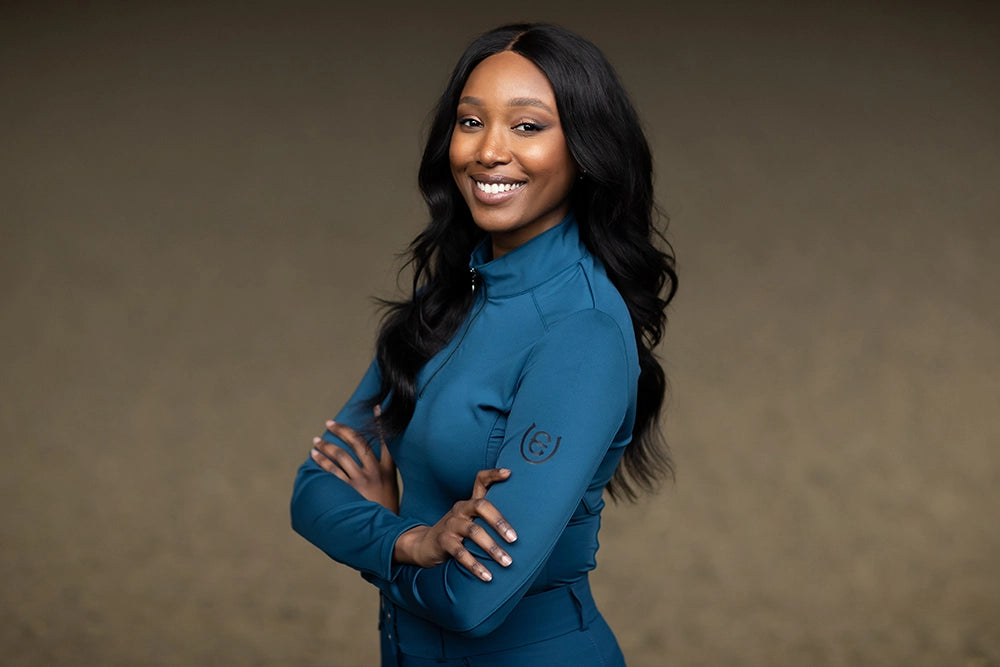 Equestrian Stockholm Vision Base Layer Blue Meadow