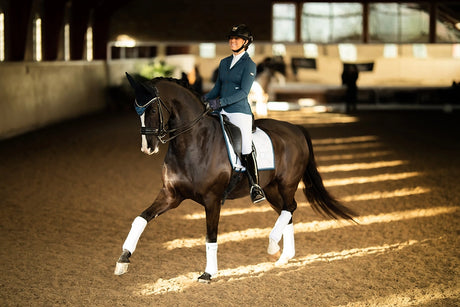 Equestrian Stockholm Bandages White Blue Meadow