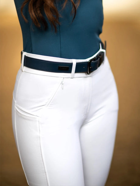 Equestrian Stockholm Elite Dressage Breeches White