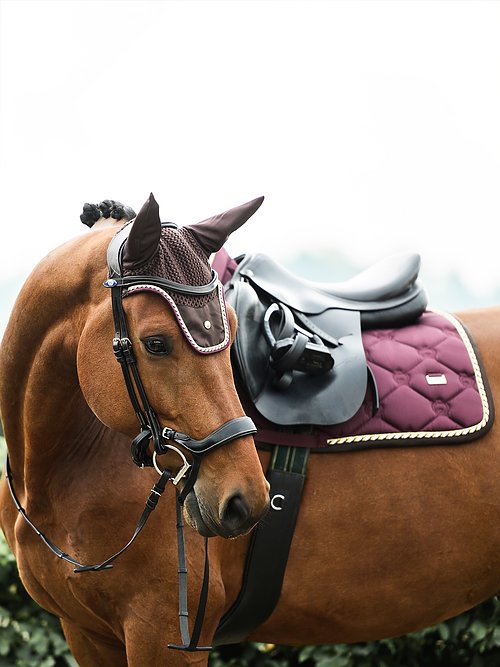 PS of Sweden Monogram Ear Bonnet Wine