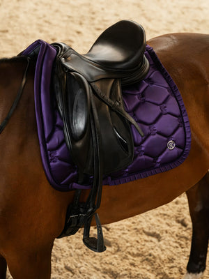 PS of Sweden Ruffle Dressage Saddle Pad Eclipse Purple