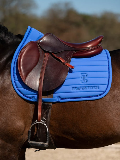 PS of Sweden Stripe Jump Saddle Pad Blue Violet