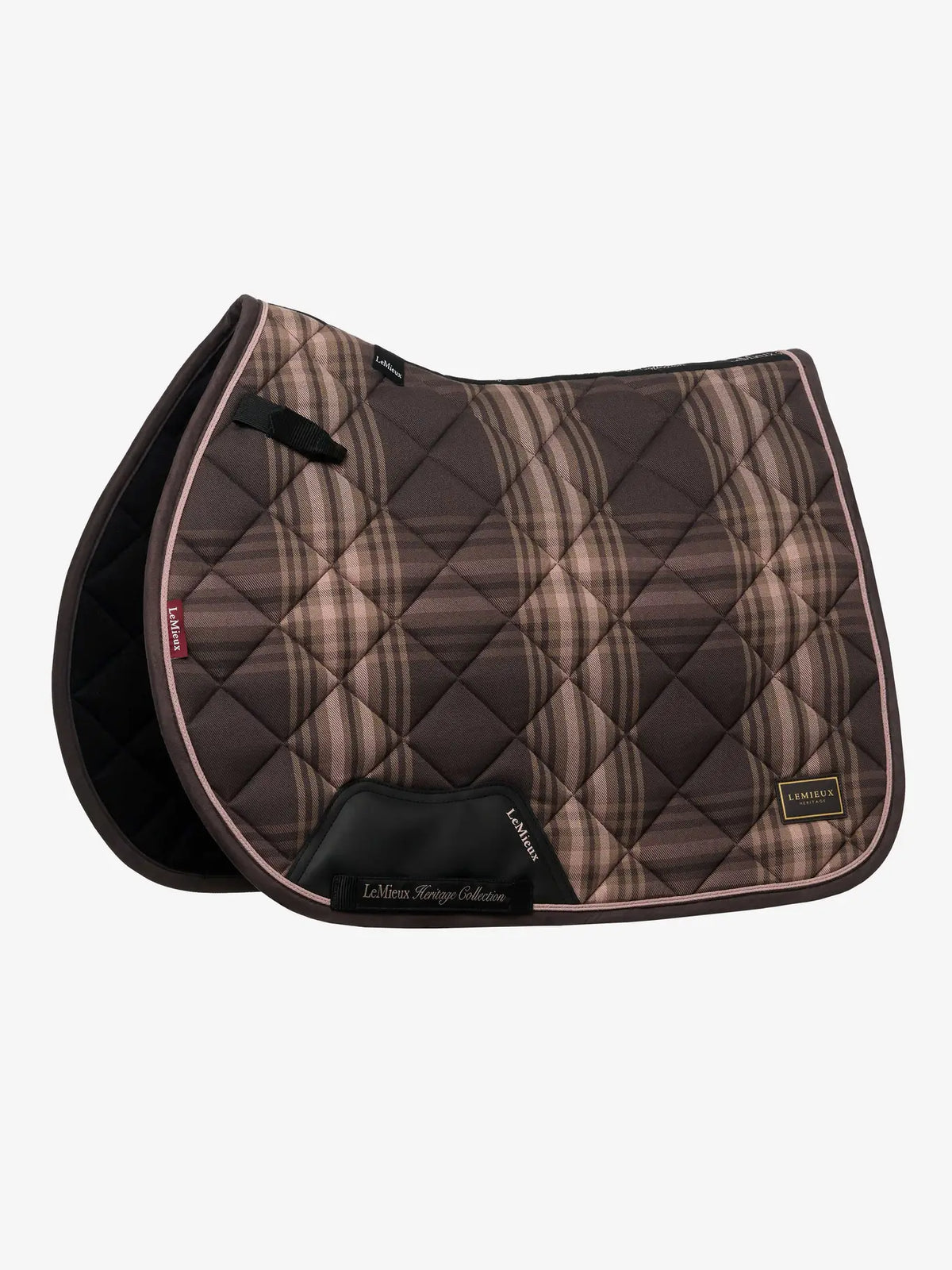 LeMieux Heritage Check Jump Saddle Pad Cocoa
