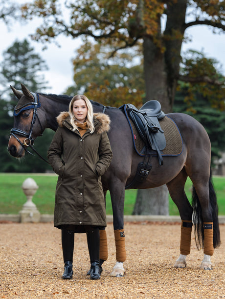 LeMieux Suede Dressage Square Saddle Pad Alpine