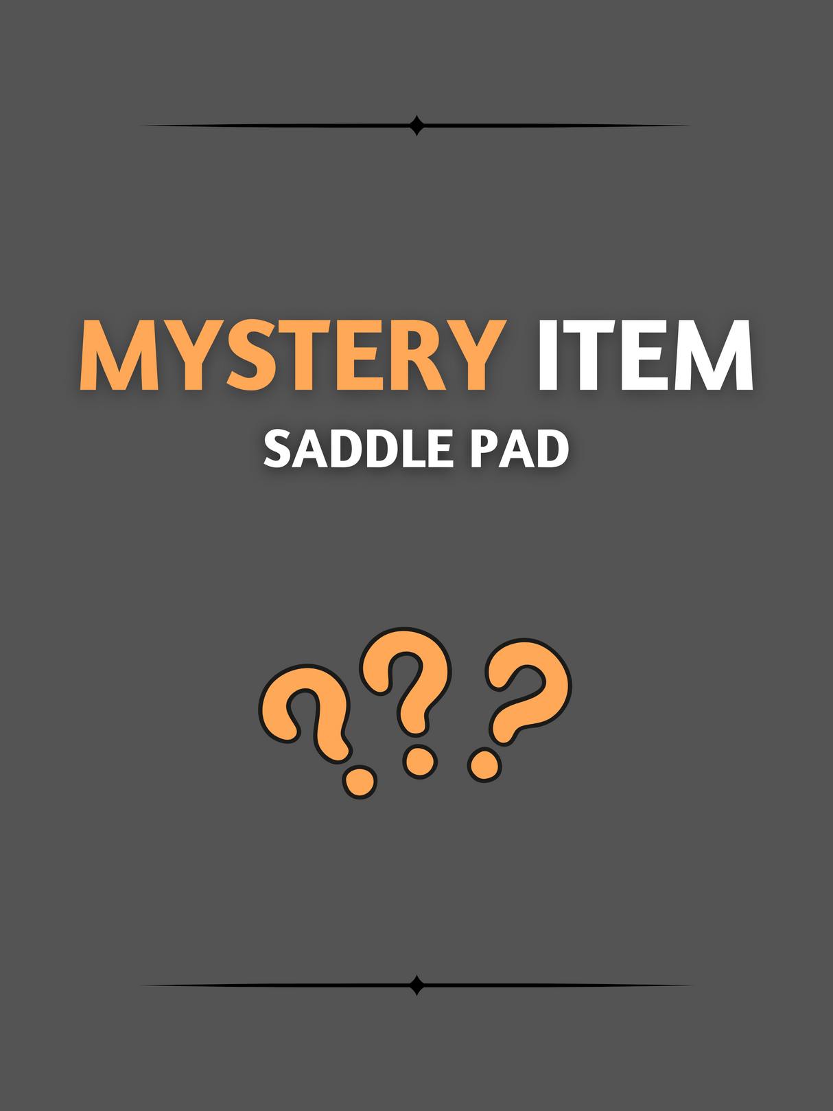 Mystery Saddle Pad