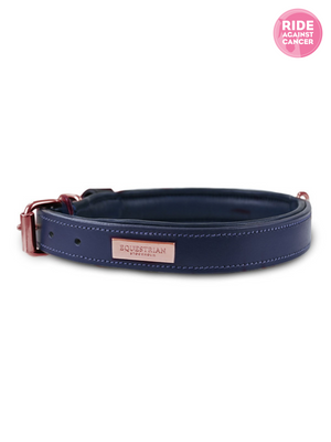 Equestrian Stockholm Clean Dog Collar Lagoon Blush