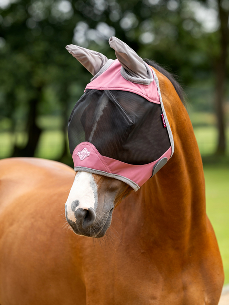 LeMieux Visor-Tek Half Fly Mask Peony