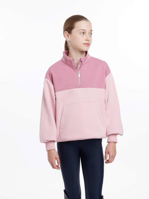 LeMieux Young Rider Kate Quarter Zip Sweat Blossom