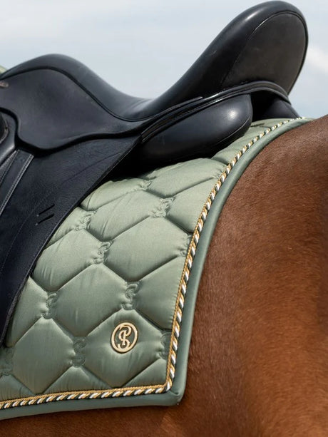 PS of Sweden Signature Dressage Saddle Pad Vintage Green