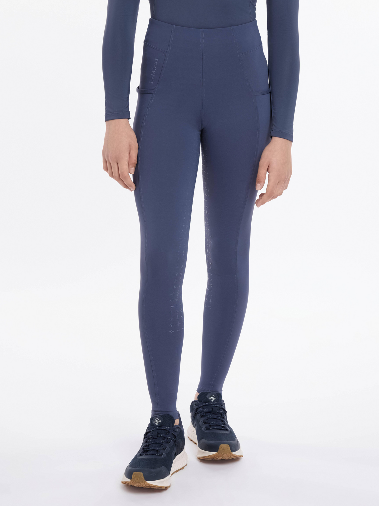 LeMieux Young Rider Orla Pull On Breeches Dusk Blue