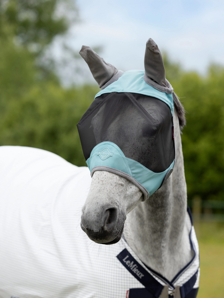 LeMieux Visor-Tek Half Fly Mask Lagoon