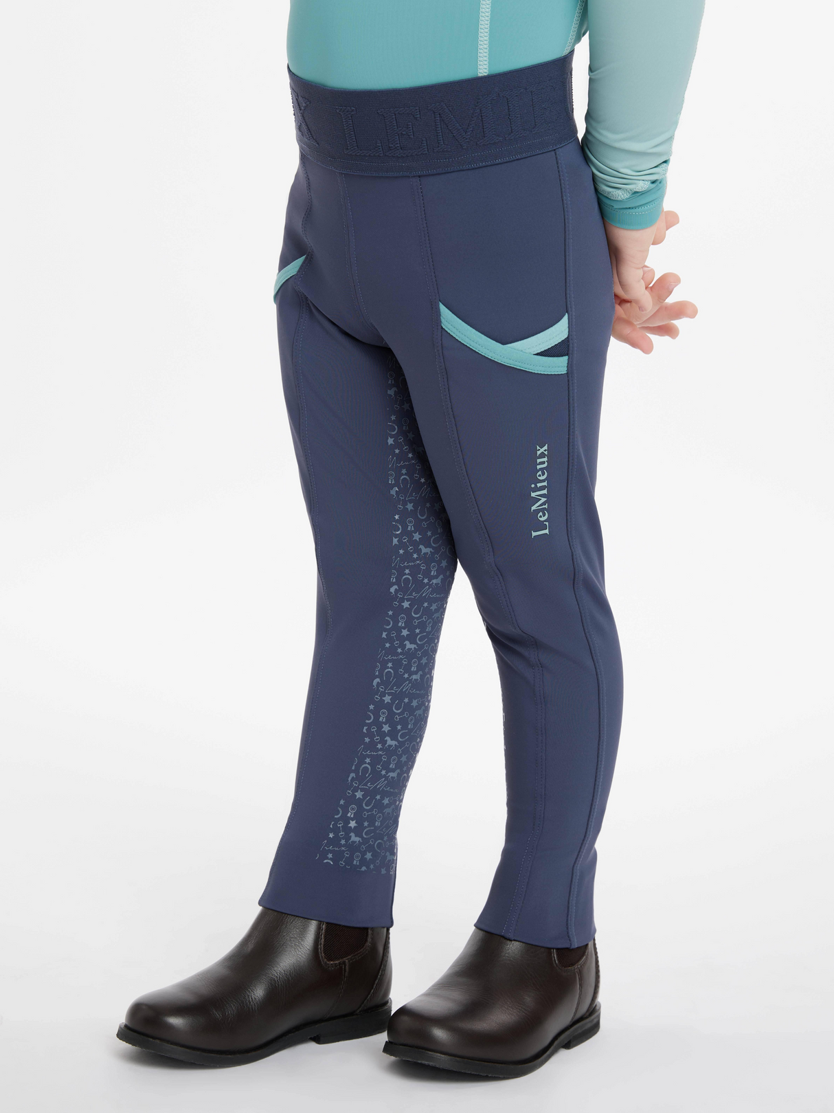 LeMieux Mini Pull On Breeches Dusk Blue