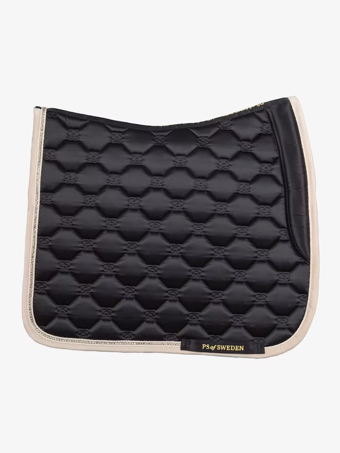 PS of Sweden Vintage Monogram Dressage Saddle Pad Black
