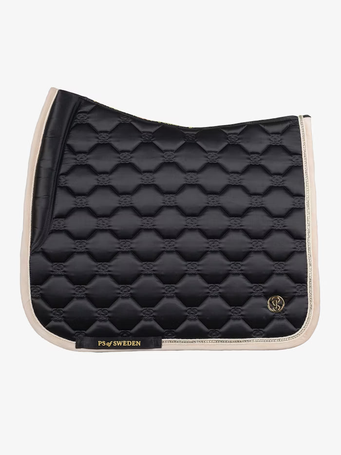 PS of Sweden Vintage Monogram Dressage Saddle Pad Black