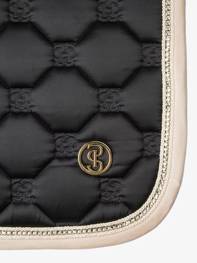 PS of Sweden Vintage Monogram Dressage Saddle Pad Black