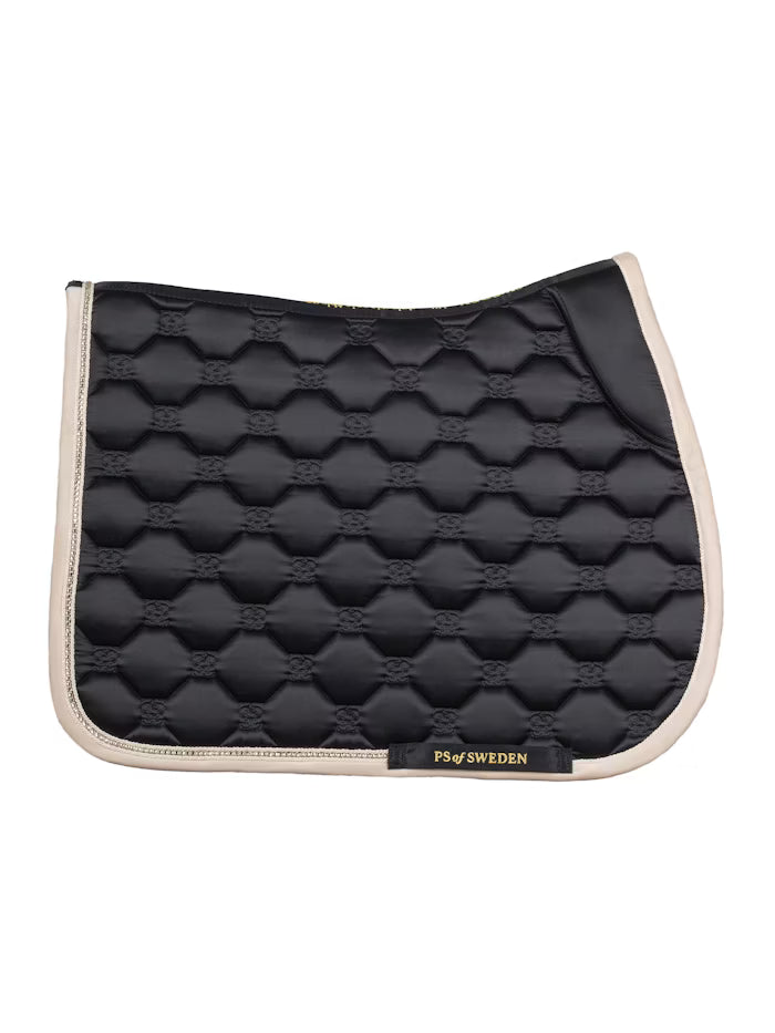 PS of Sweden Vintage Monogram Jump Saddle Pad Black