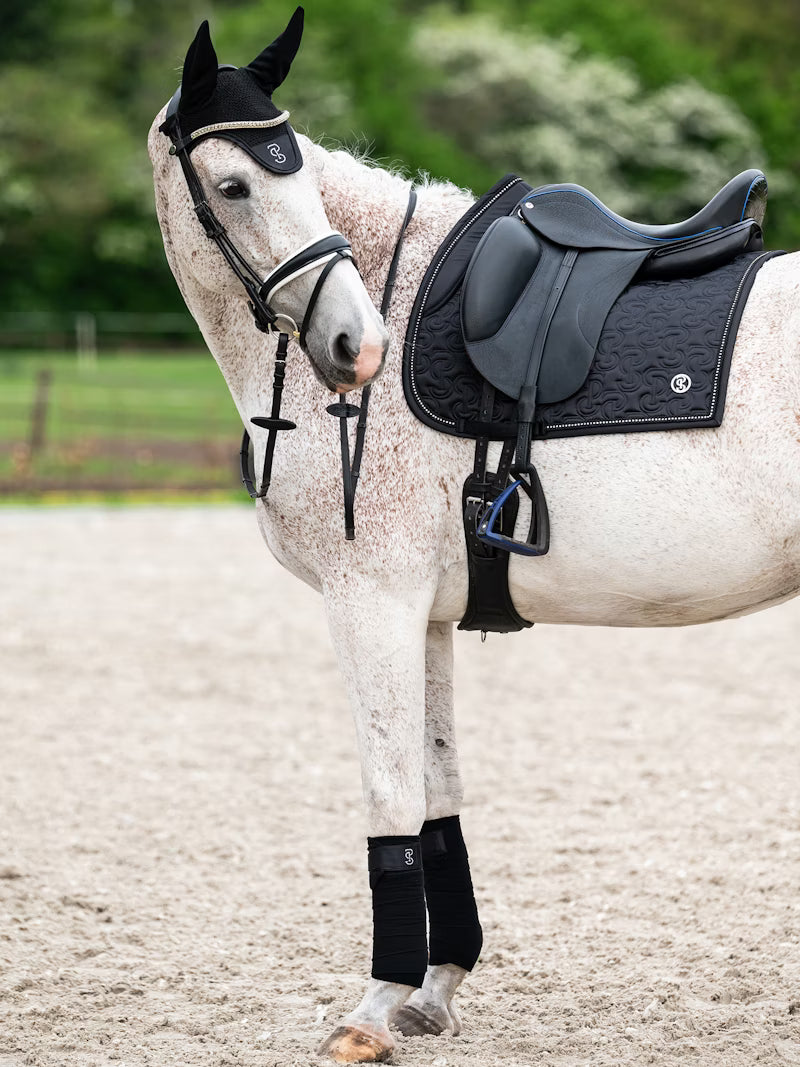 PS of Sweden Crystal Dressage Saddle Pad Black