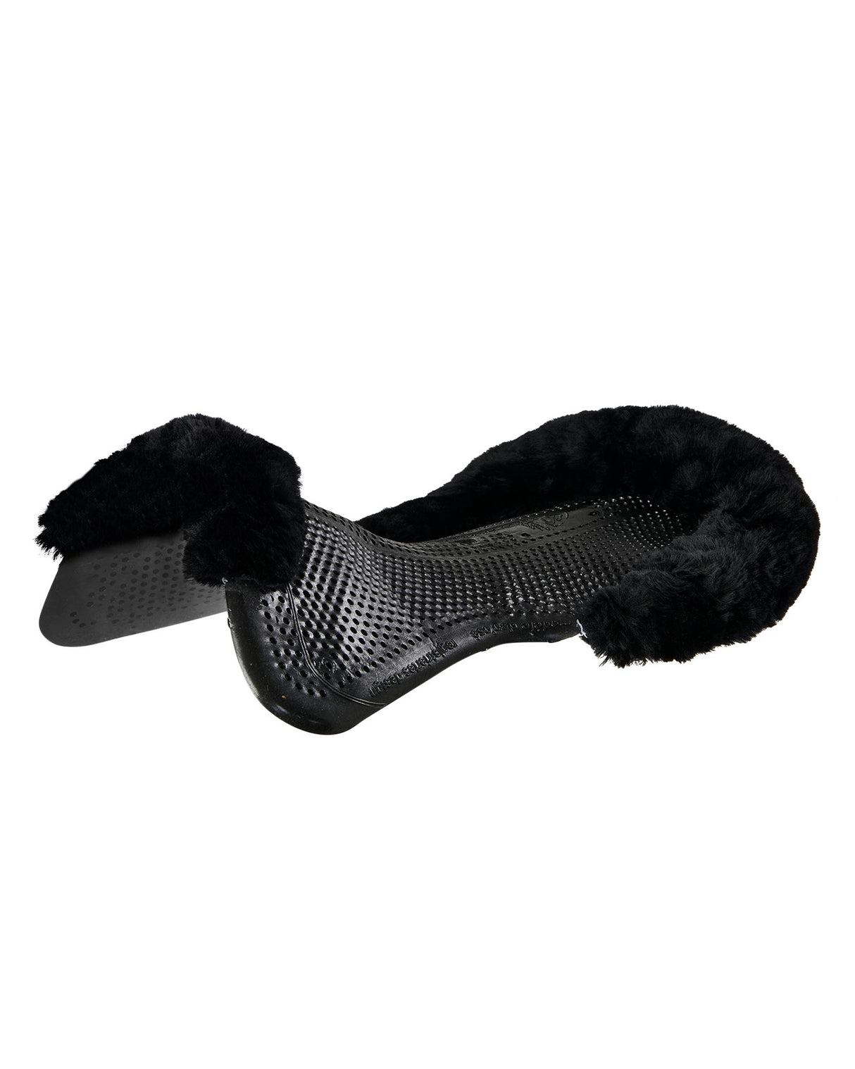 Acavallo Just-Gel Sheepskin Half Pad Black