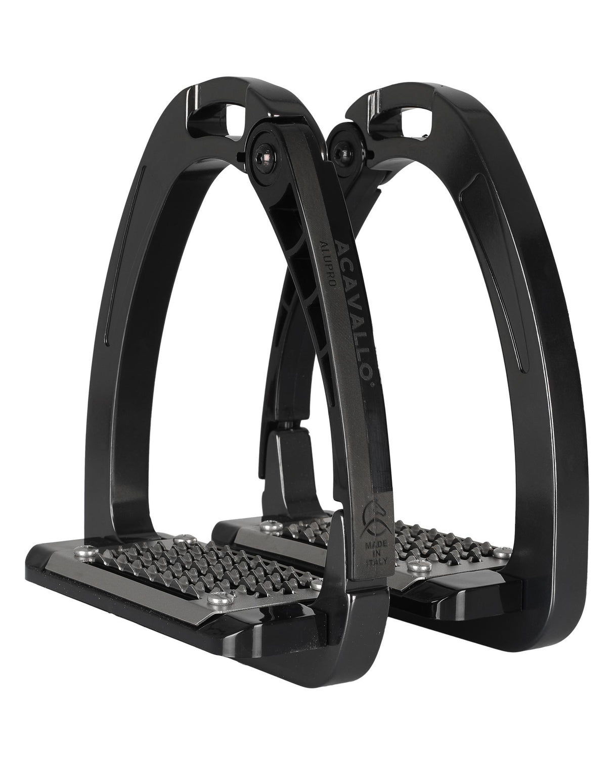 Acavallo Arena AluPro Stirrups Charcoal