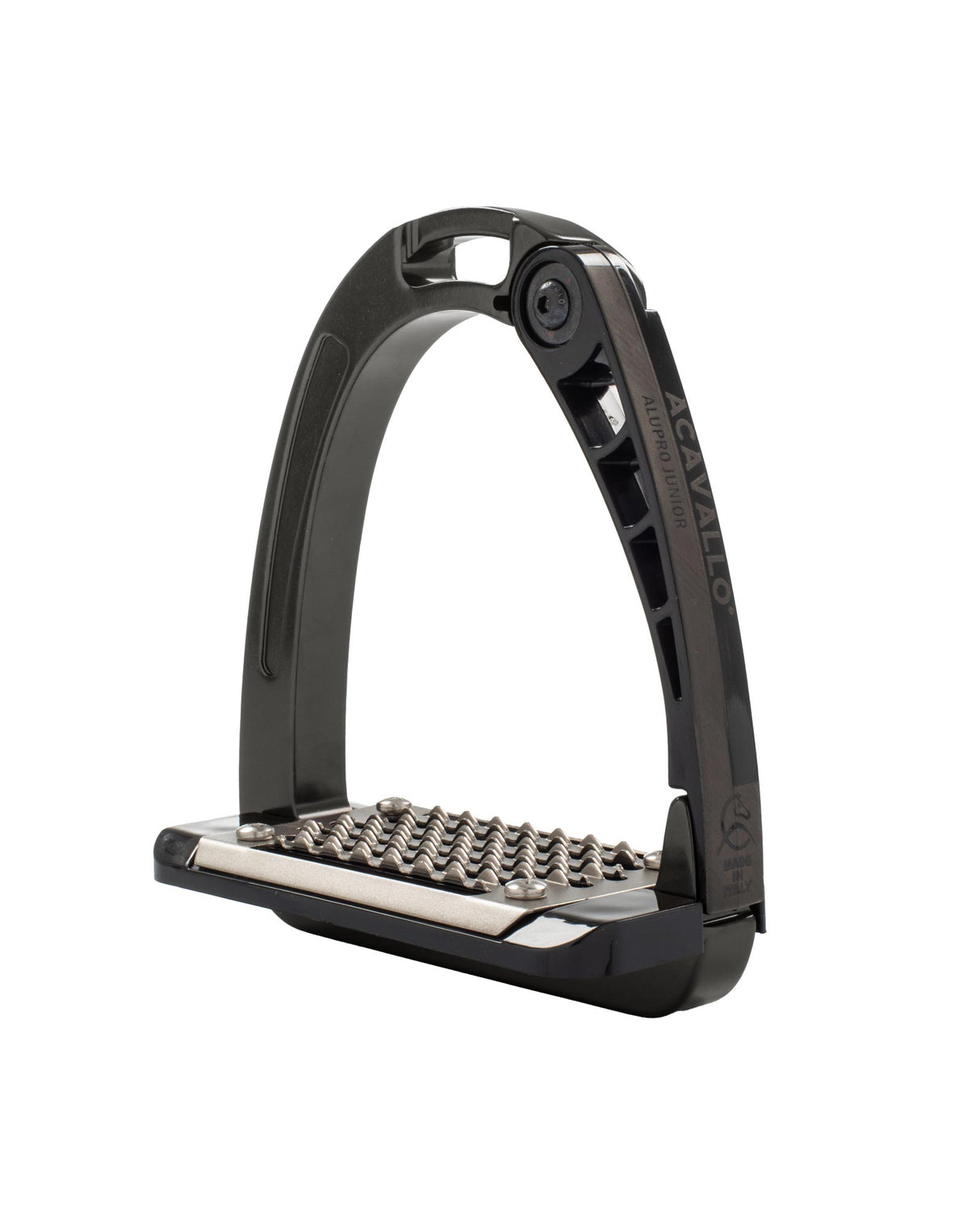 Acavallo Arena AluPro Junior Stirrups Charcoal