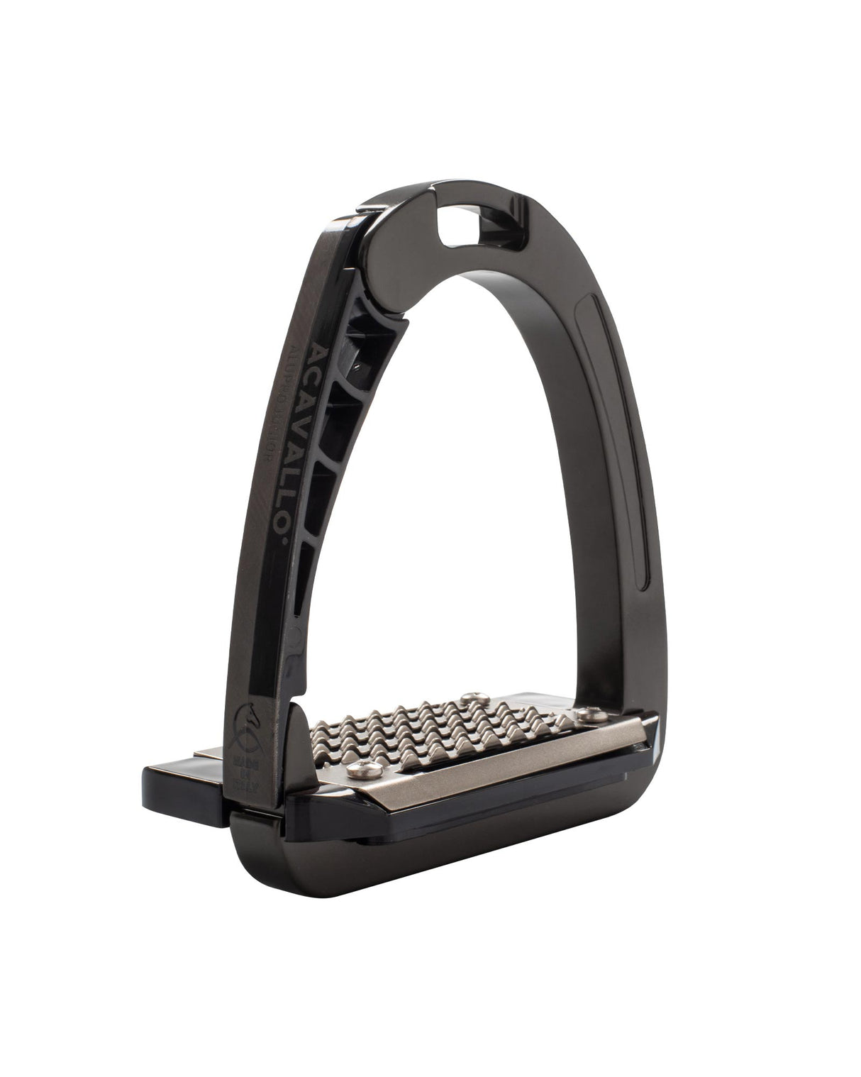 Acavallo Arena AluPro Junior Stirrups Charcoal