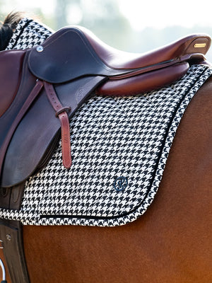 PS of Sweden Houndstooth Jump Saddle Pad Black