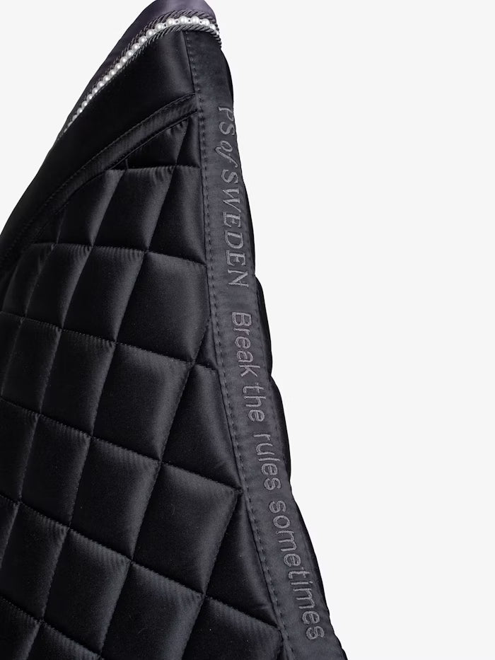 PS of Sweden Pearl Monogram Dressage Saddle Pad Black