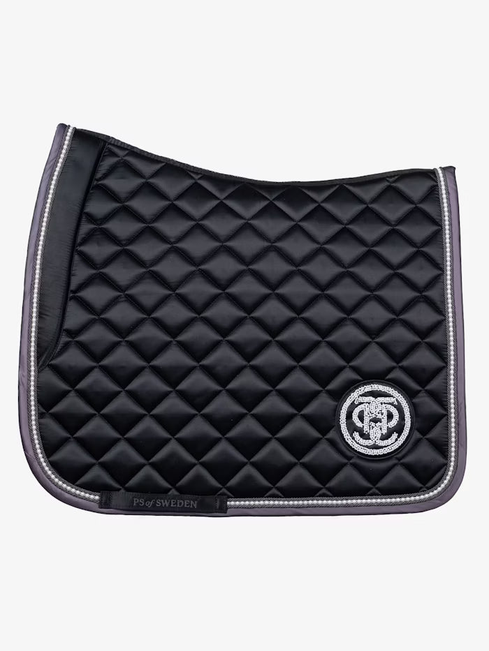 PS of Sweden Pearl Monogram Dressage Saddle Pad Black