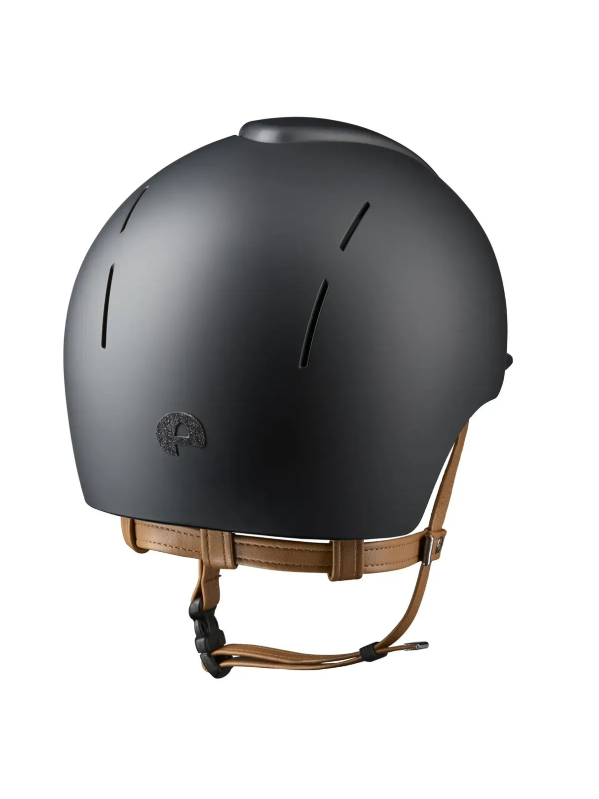 KEP Smart Nova Helmet Textile Black - Black Star - Beige Chinstrap