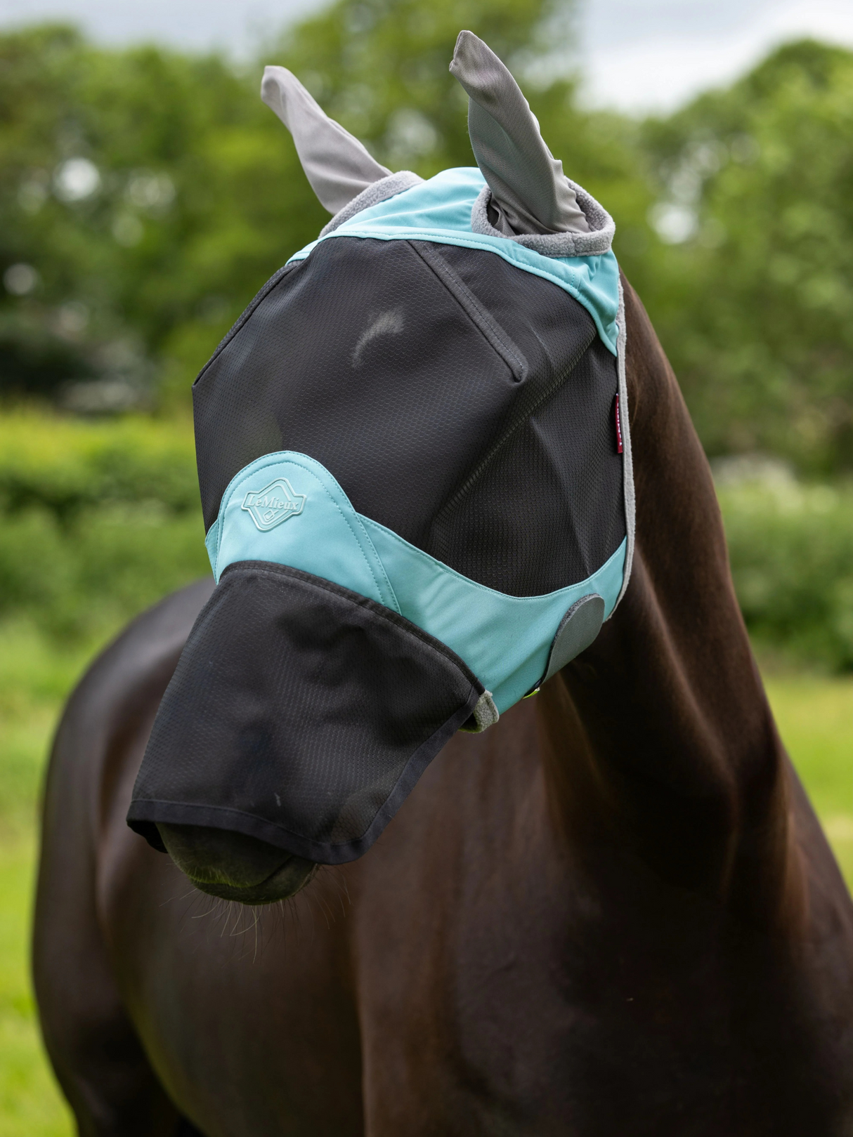 LeMieux Visor-Tek Full Fly Mask Lagoon