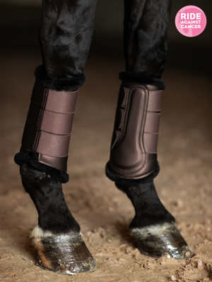 Equestrian Stockholm Fleece Brushing Boots Modern Mocha