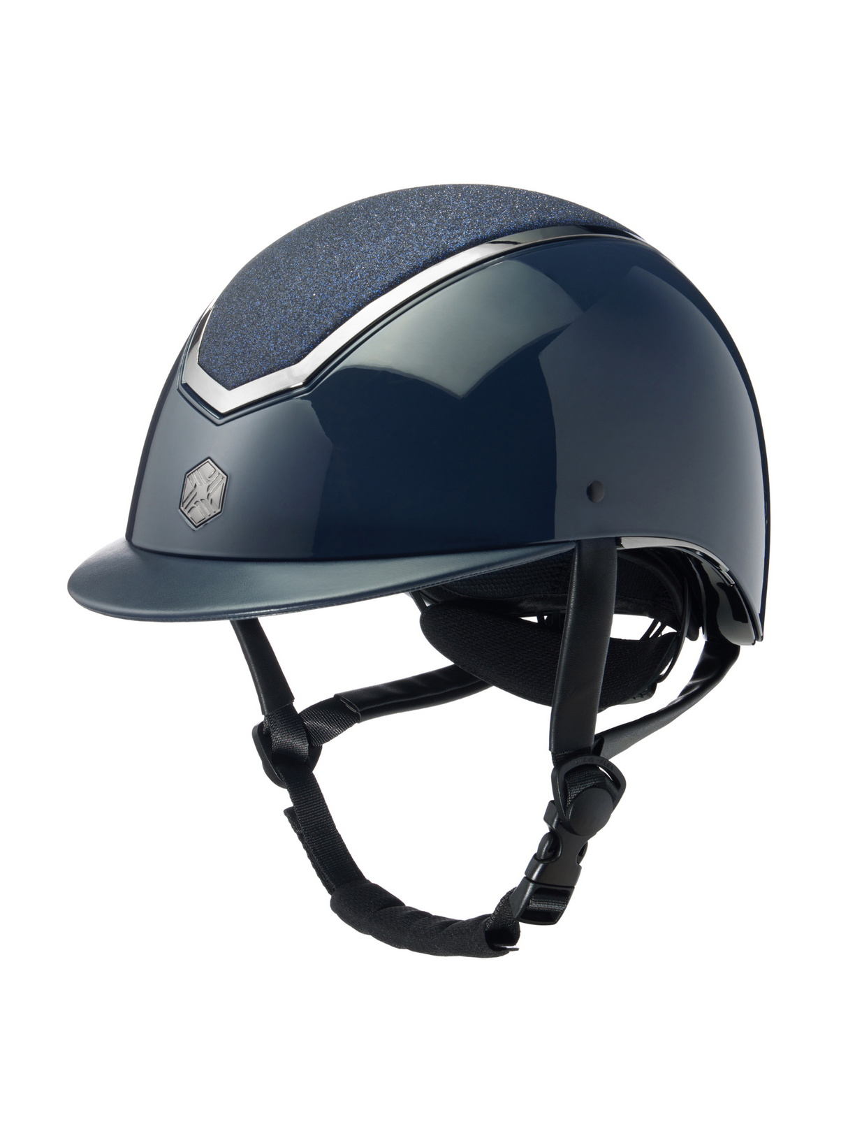 Charles Owen Kylo Sparkly Helmet Navy Gloss/Pewter