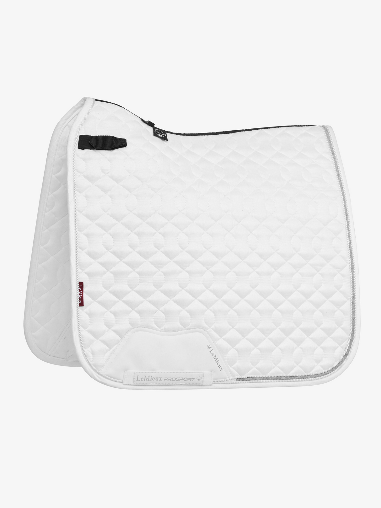 LeMieux Crystal Suede Dressage Saddle Pad White