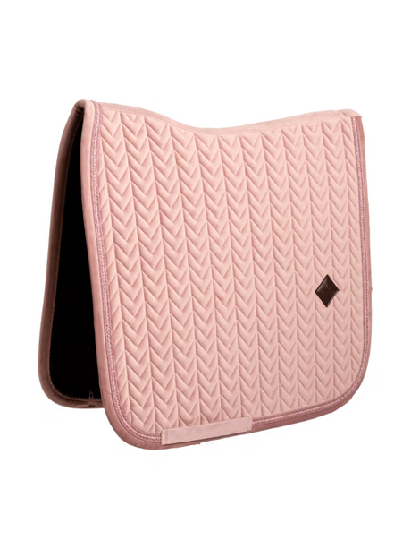 Kentucky Velvet Mini Pearls Dressage Saddle Pad Old Rose