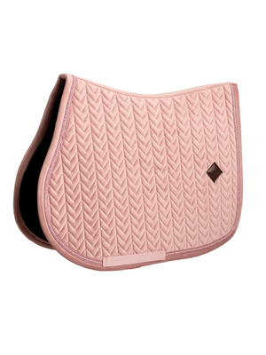 Kentucky Velvet Mini Pearls Jump Saddle Pad Old Rose