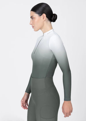 Maximilian Ombré Long Sleeve Base Layer Ivy