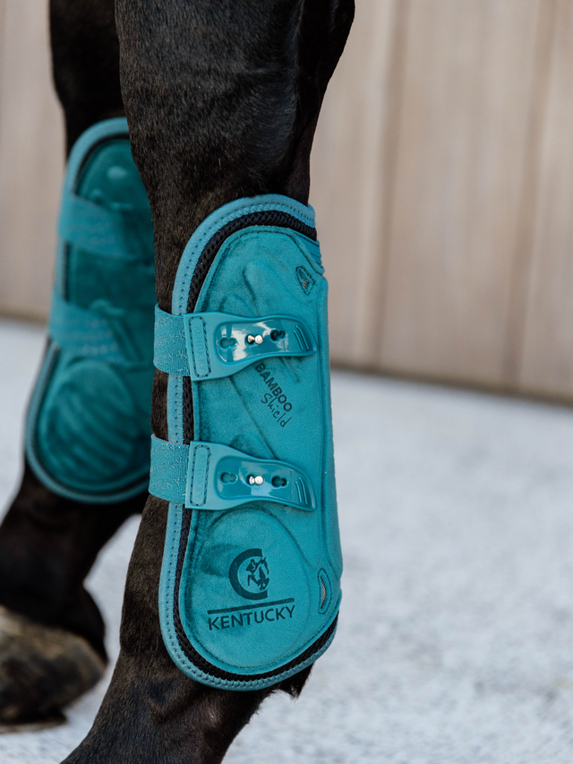 Kentucky Velvet Bamboo Tendon Boots Emerald