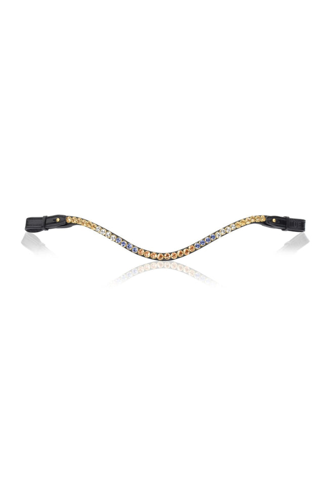 Utzon Equestrian Elegant Browband Quatre Blue