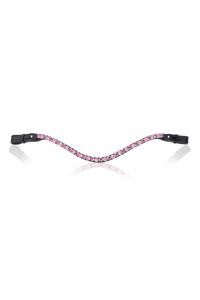 Utzon Equestrian Elegant Browband Party Pink