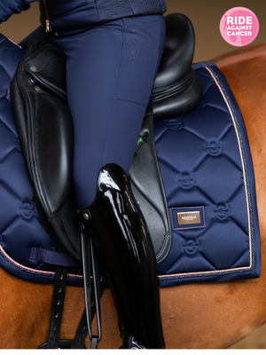 Equestrian Stockholm Dressage Saddle Pad Lagoon Blush