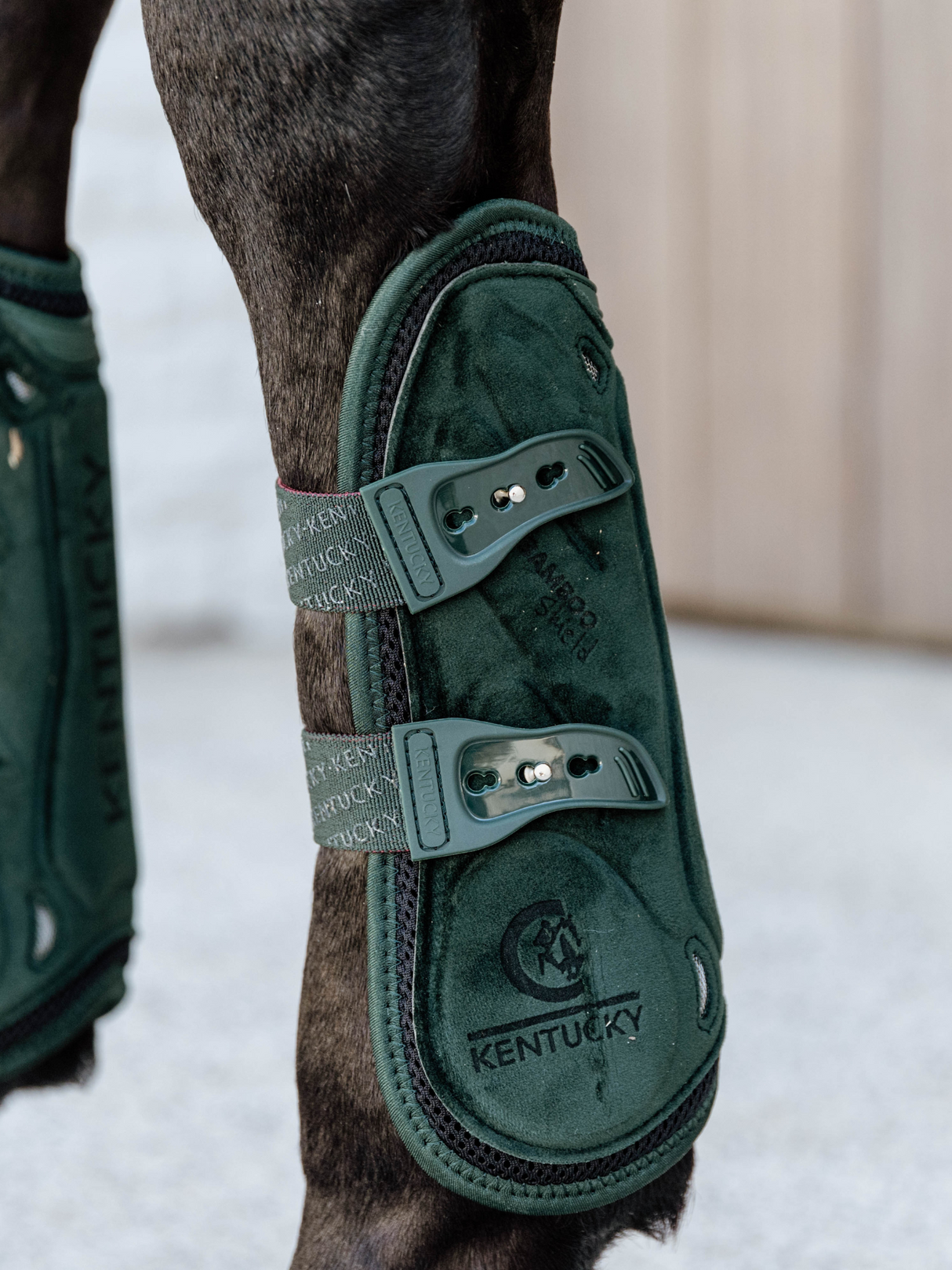 Kentucky Velvet Bamboo Tendon & Fetlock Boots Dark Green