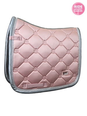 Equestrian Stockholm Dressage Saddle Pad Pink Crystal