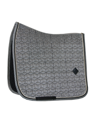 Kentucky Pied-de-Poule Dressage Saddle Pad Black