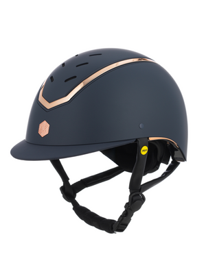 Charles Owen Kylo Helmet Navy Matte/Rose Gold