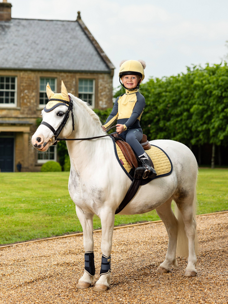 LeMieux Mini Suede Close Contact Jump Square Saddle Pad Mimosa