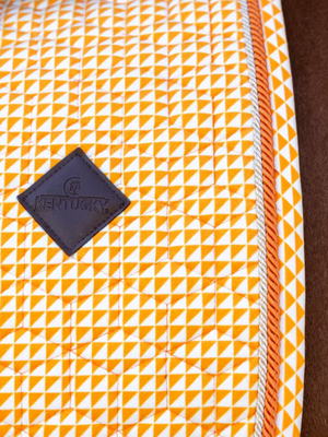 Kentucky Velvet Printing Dressage Saddle Pad Orange