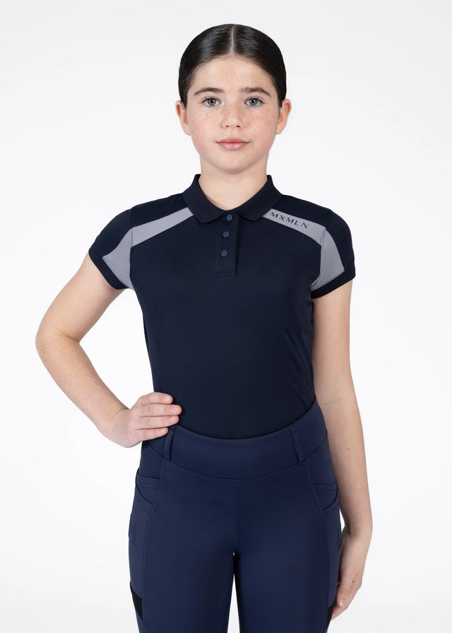 Maximilian Young Rider Aveen Polo Shirt Navy/Grey