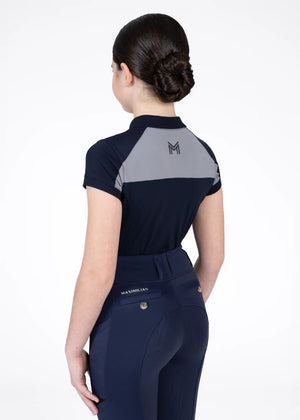 Maximilian Young Rider Aveen Polo Shirt Navy/Grey