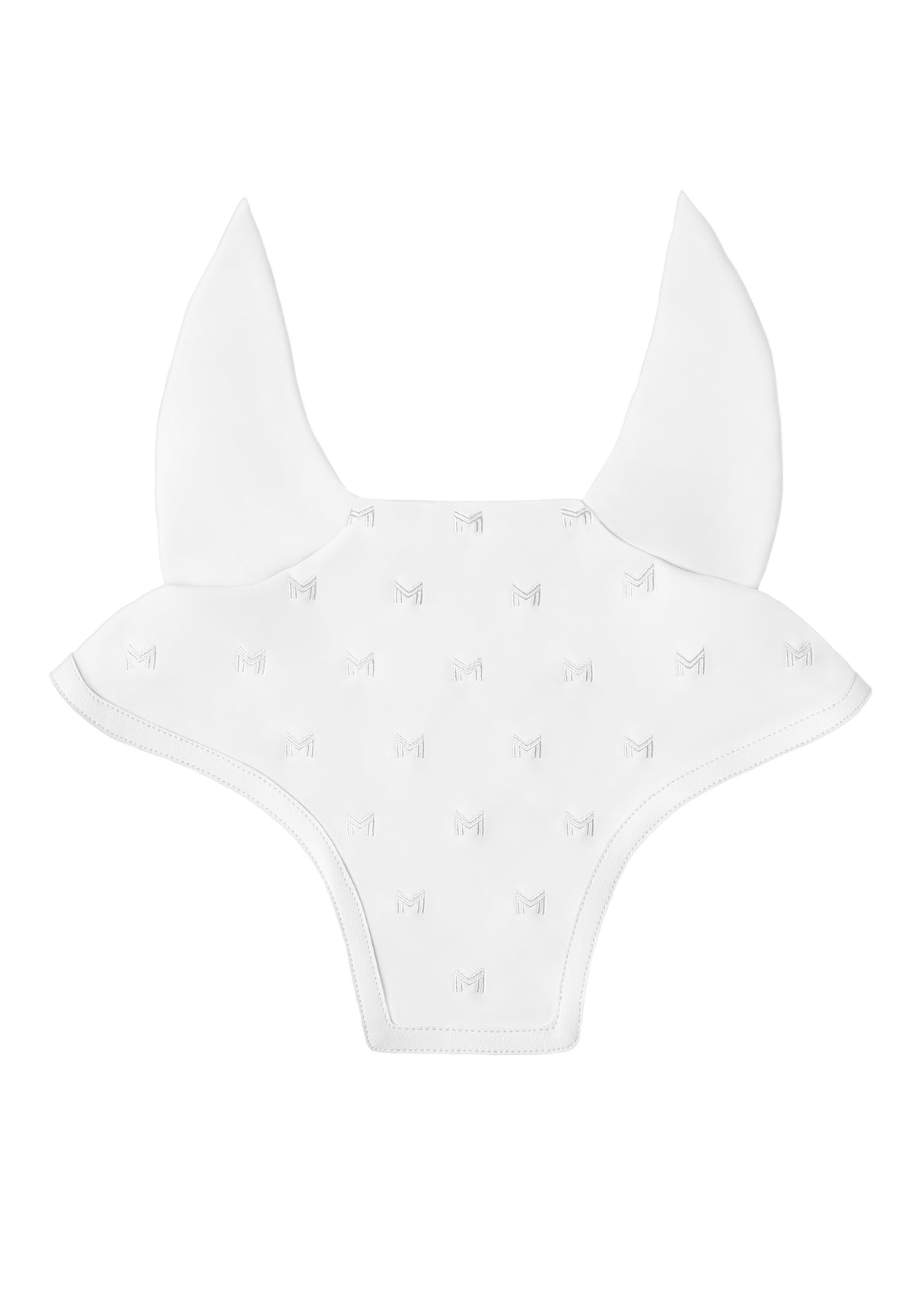 Maximilian Stamp Ear Bonnet White